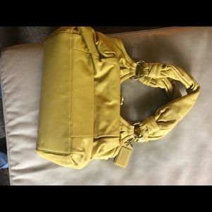 Coach pale yellow purse